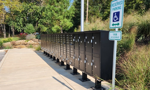 Communities | Daher Construction, Springfield MO Lakepointe Reserve community mailboxes