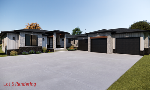 Lakepointe Reserve Lot 6 finished home rendering