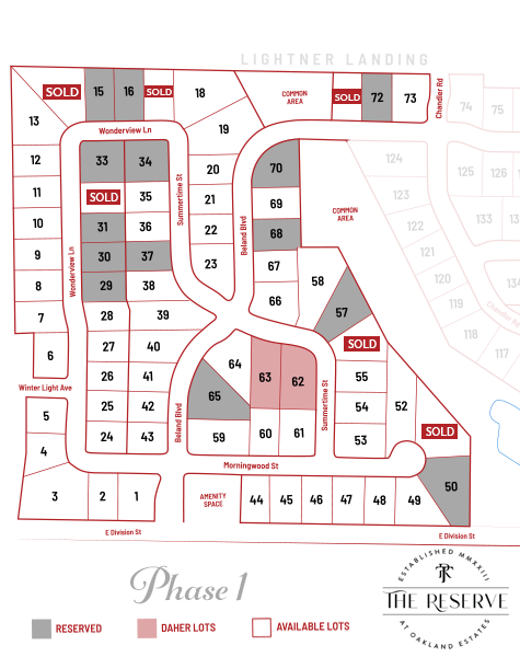 TheReserve PlotMaps4.20.26 | Daher Construction: The Best Construction Contractor in Springfield, MO